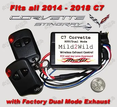 2014 - 2019 C7 Corvette Stingray Mild 2 Wild Exhaust Control - FREE USA Shipping • $79.95