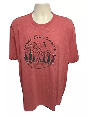 Make Your Own Path Adult Red 2XL TShirt • $18.75