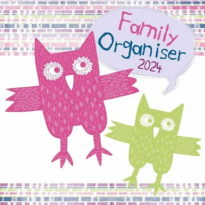 Owls Family Organiser 2024 - Art - Month To View • £7.98