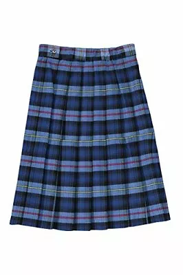 Girls Blue / Red Plaid Pleated Skirt SV9098-F1 French Toast Uniforms Size 18 • £11.08