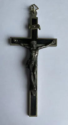 Small Metal Crucifix 11cm X 5 Cm Jesus Christ Hanging - Wall Mount • £15.25