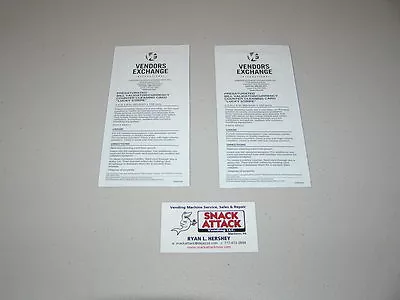 (2) Mars Mei Coinco Maka Conlux Bill Validator Reader Cleaning Cards • $9.99