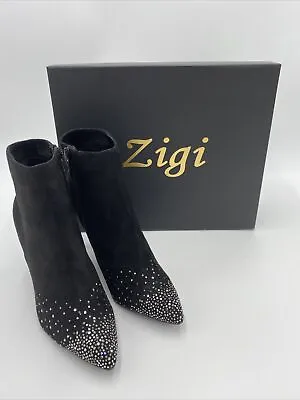Zigi Synthia Suede Boots Black Sequin. Women’s US 6 M. • $32.19