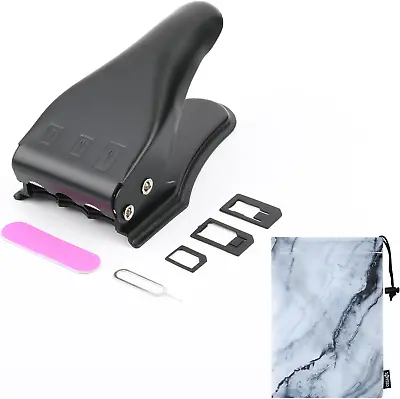 Sim Card Cutter Nano Micro Standard Sims Adapters Eject Pin Set Iphone Android • $17.60