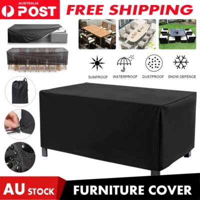 $12.34 • Buy Waterproof Outdoor Furniture Cover Garden Patio Rain UV Table Protector Sofa AU