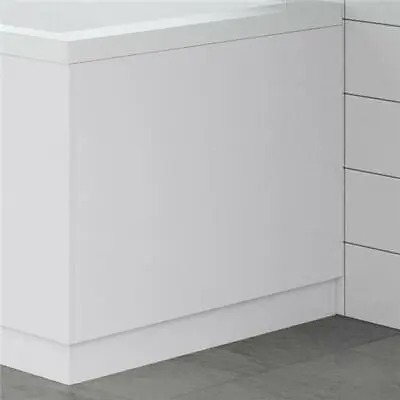 Modern Bathroom 700mm End Bath Panel 18mm MDF White Gloss Wooden Plinth Easy Cut • £36