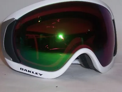 New Oakley SNOW GOGGLES CANOPY™ PRIZM™ OO7047-65 MATTE WHITE / JADE 7047 • $149.99