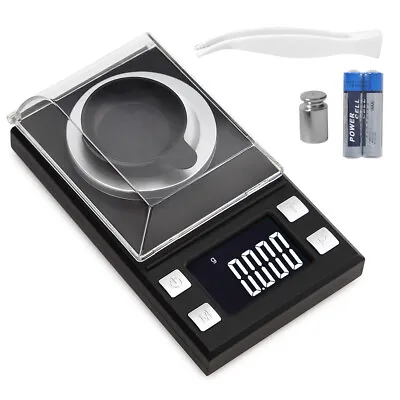 Digital Scale 50g/.001g Lab Balance Diamond Gold Weighing Pans LCD New • $16.88