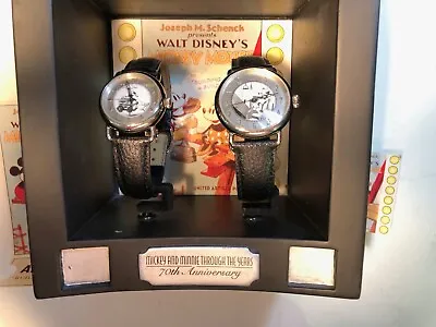 $59.99 • Buy Disney Mickey & Minnie Through The Years 70th Anniversary Fossil Watch Set 
