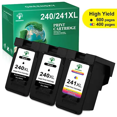 HY Ink Combo For Canon PG-240XL CL-241XL PIXMA MG3520 MG3220 MG3620 MX392 Lot • $20.99