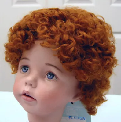 BABY LAUREN Mohair WIG Auburn Size 8-9 Short Curls For Baby/toddler/boy DOLL • $26.50