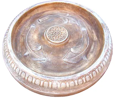 Bird Bath Plastic Tuscan Mold Birdbath Top Full Size Concrete Mould 18  W X 3  H • $99.95