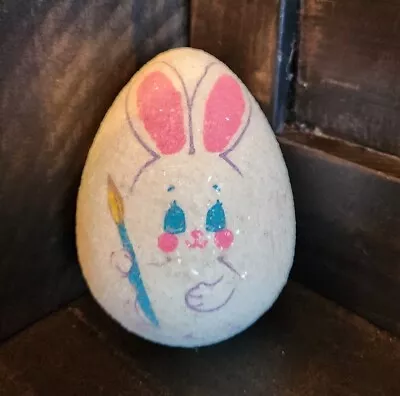 Vintage Ceramic Egg W/Bunny &  Glitter  • $10