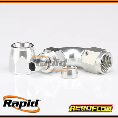 Aeroflow AF573-06DS -6AN 570 Series One-Piece Full Flow 90º Hose End • $34.19