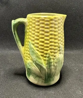 Vintage Majolica Corn Cob Jug Pitcher Marked W/ #12 On Bottom 4.5  Antique? • $19.99