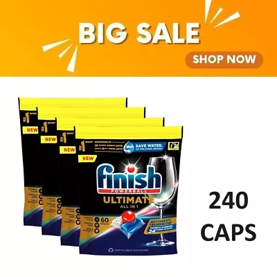 240pk Finish Powerball Ultimate All-in-1 Care Shine Protect Dishwashing Tablets • $98.23