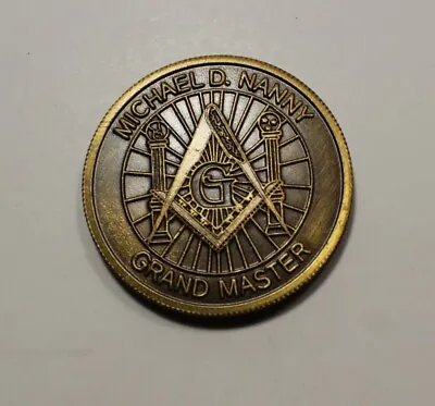 Masonic Coin Token Texas Grand Master Michael D. Nanny 2002 1.55  • $12.99
