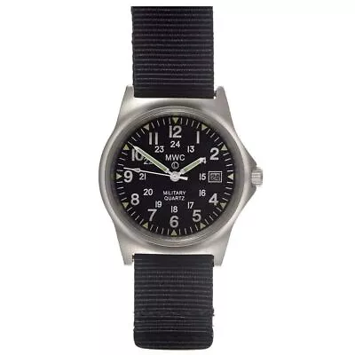 MWC G10LM Dial 12/24 Military Watch Double Bracelet Black Gray • £118.15