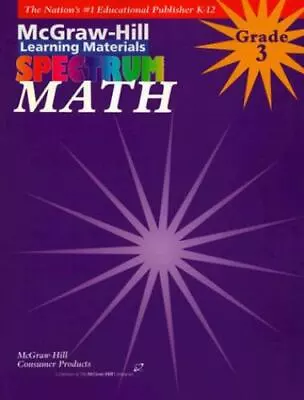 MATH: GRADE 3 (MCGRAW-HILL LEARNING MATERIALS SPECTRUM) By Vincent Douglas • $4