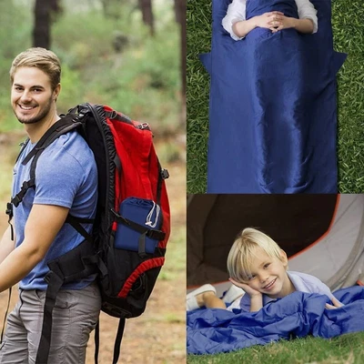 £11.99 • Buy MYCARBON Travel Sleeping Bag Liner, 100% Cotton Durable And Super Soft 220 X 90