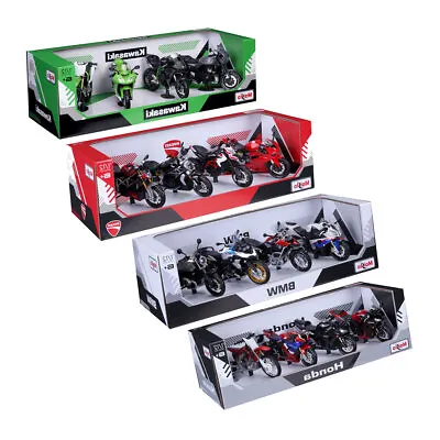 Maisto 1:12 Scale Highly Detailed Motorcycles 4 Pack (6+ Years) • £47.99
