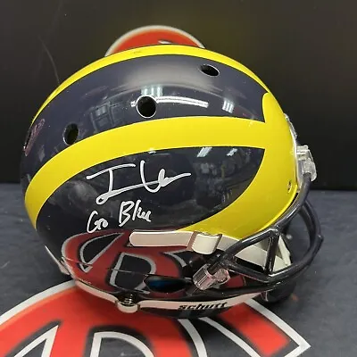Josh Uche Signed Michigan Wolverines Replica Helmet Inscribed AUTO Steiner CX • $219.99