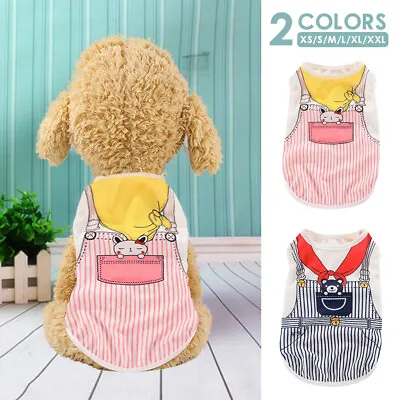 £2.84 • Buy Pet Vest Puppy Clothes Dog Cat T Shirt Outfit Apparel Costume For Small Dogs UK