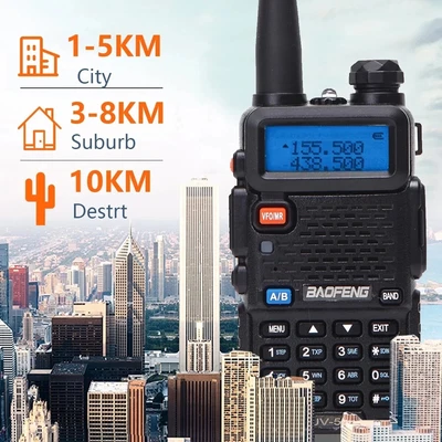 £24.49 • Buy Baofeng UV-5R Walkie Talkie UHF/VHF Dual Band Two-Way Radio. NEW. UK Seller
