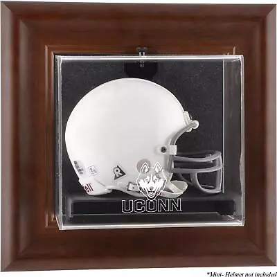 UConn Huskies Brown Framed Wall Mounted Mini Helmet Display Case • $59.99