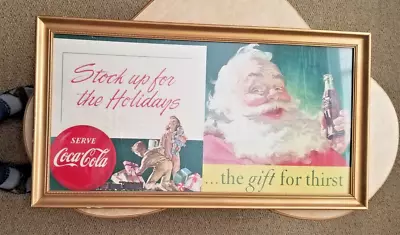 Coca Cola Rare Vintage Professionally-framed Poster Art ! • $90