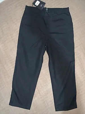 HILINE By EDWIN PROPER PANT Black Outer Wear Trousers *NEW* Size Men's Large • £59.99