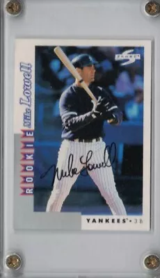 SIGNED 1998 Mike Lowell Score Traded Rookie Card #252 Card Autographed Yankees • $39.99