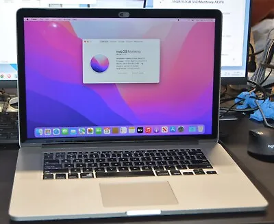 15  Macbook Pro Mid-2015 Core I7 2.5 16GB 512GB SSD GOOD @80+@ BATTERY A1398 • $239