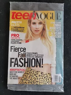 TEEN VOGUE Magazine November 2015 Emma Roberts Cover New In Original Mailer • $8