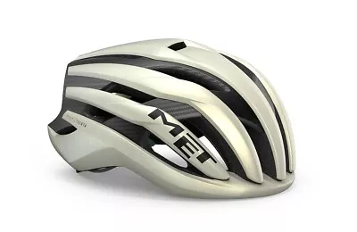 MET Trenta 3K Carbon MIPS Road Cycling Helmet Vanilla Ice Gold Matt Small • $399.99