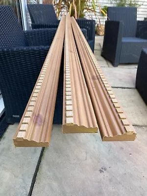 3 X Pine Effect Kitchen Lighting Pelmet  2.4 Metre Suitable To Paint Stock Df434 • £79