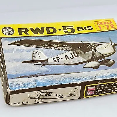Vintage Plane Model Kit Aircraft RWD-5 Bis 1970's Poland 1:72 • $9.09