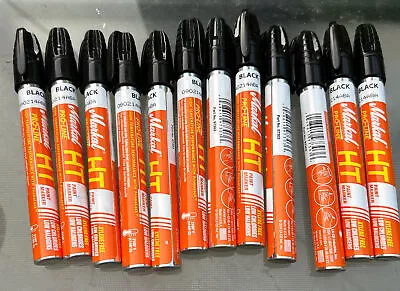 12 Markal Paint Markers Pro Line HT 12 Black New Medium Nib • $15