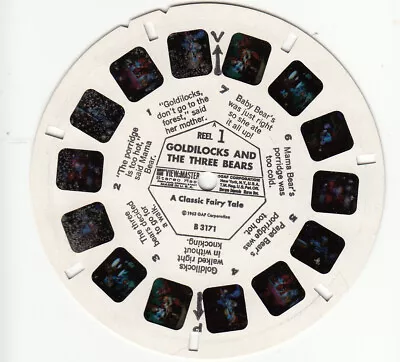 View-master / Viewmaster:  Goldilocks And The Three Bears - B3171 B3172 B3173 • $15