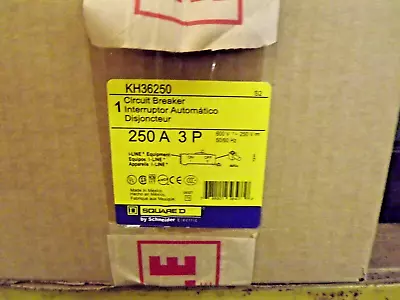 New In Box Square￼ D KH36250 250 Amp 600V 3 Pole ILine Circuit Breaker • $1299.99