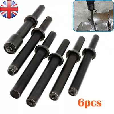 6x Steel Solid Rivet Impact Head Bits For Air Chisel Punch Hammer Bolt Remover • £13.79