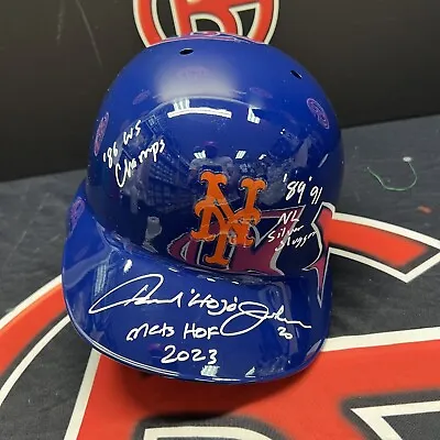 Howard Johnson Autographed NY Mets Inscribed Batting Helmet Signed Steiner CX • $159.99