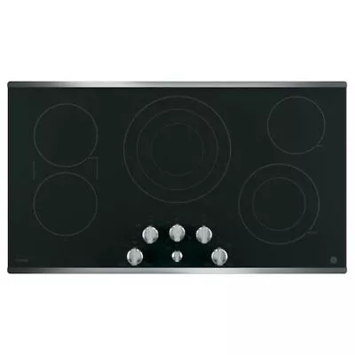 $550 • Buy GE PROFILE  36  5-ELEMENTS SMOOTH SURFACE RADIANT  COOKTOP  Stainless Steel -NEW