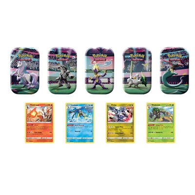 $69.99 • Buy 🔥 Pokémon 5 Pack Mini Tins, Galar Powers Plus 4 Promo Cards. Sealed New
