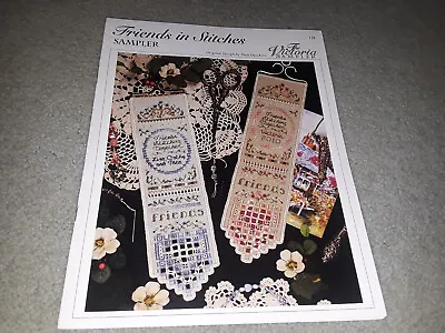 New Rare The Victoria Sampler - Friends In Stitches Sampler Leaflet 2010 • $24.95