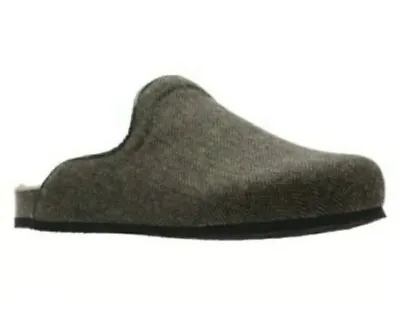 Clarks Fireside Snug Brown Textile Slip On Mule Slippers Uk Sizes 8 G EUR 42. • £27.99