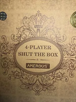 AMEROUS “Shut-The-Box” Dice Game For 1-4 Players NEW Factory Sealed • $18.99