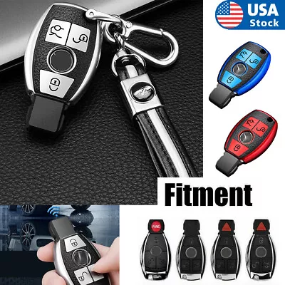 3 Button Remote Smart Car Key Fob Cover Case Shell Leather TPU For Mercedes Benz • $10.79