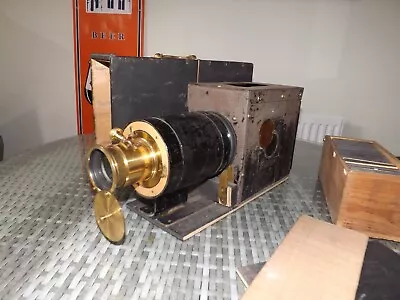 Vintage Magic Lantern Projector  & 50+ Slides • $38.23