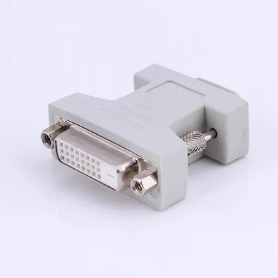 DVI-D Female Analog (24+1) To 15-pin VGA Male Connector Adapter Dual Link • $2.66